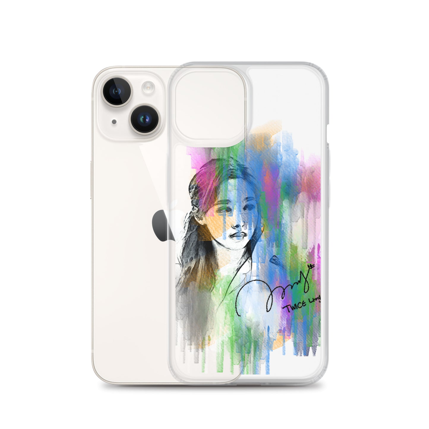 TWICE Nayeon, Im Na-yeon Waterpaint Portrait iPhone Case