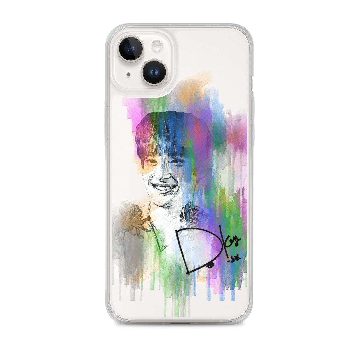 SEVENTEEN DK(Dokyeom), Lee Seok-min Waterpaint Portrait iPhone Case