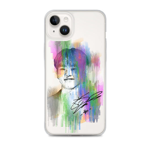 SEVENTEEN Hoshi, Kwon Soon-young Waterpaint Portrait iPhone Case