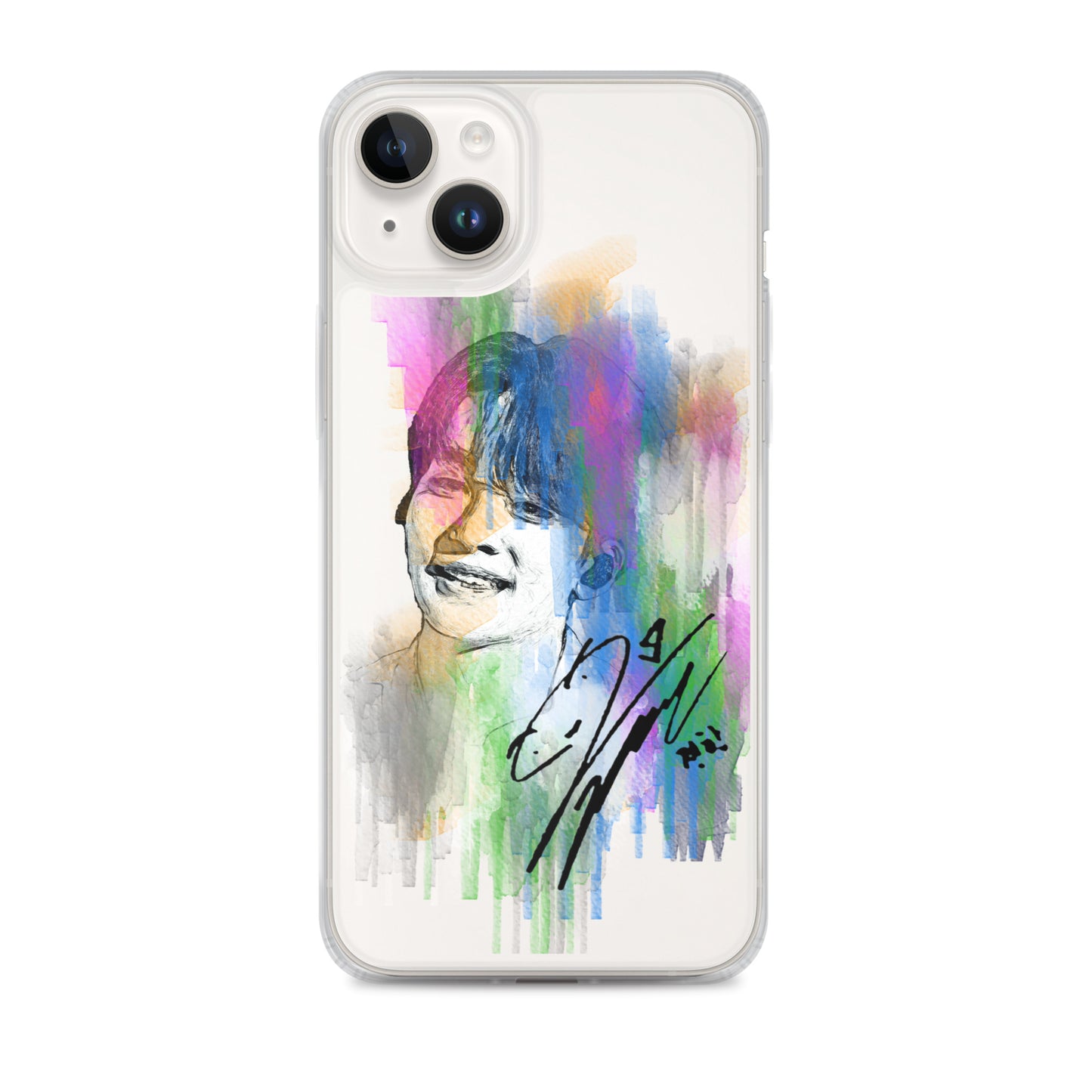 SEVENTEEN Jeonghan, Yoon Jeonghan Waterpaint Portrait iPhone Case