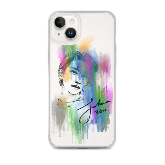 SEVENTEEN Joshua, Joshua Hong Waterpaint Portrait iPhone Case