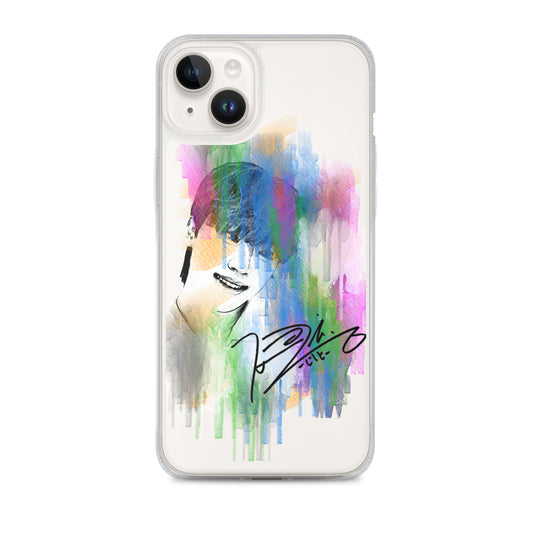 SEVENTEEN Dino, Lee Chan Waterpaint Portrait iPhone Case