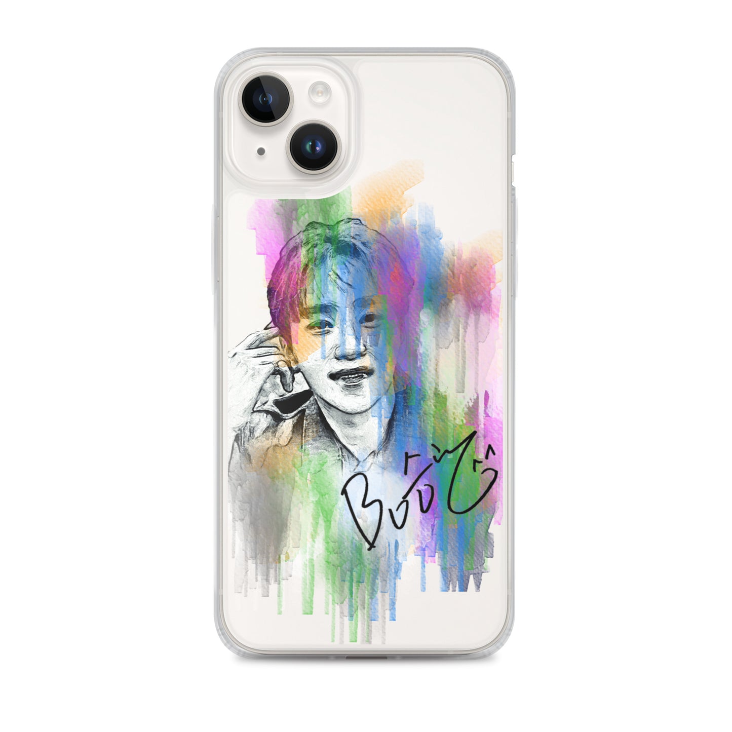 SEVENTEEN Seungkwan, Boo Seung-kwan Waterpaint Portrait iPhone Case