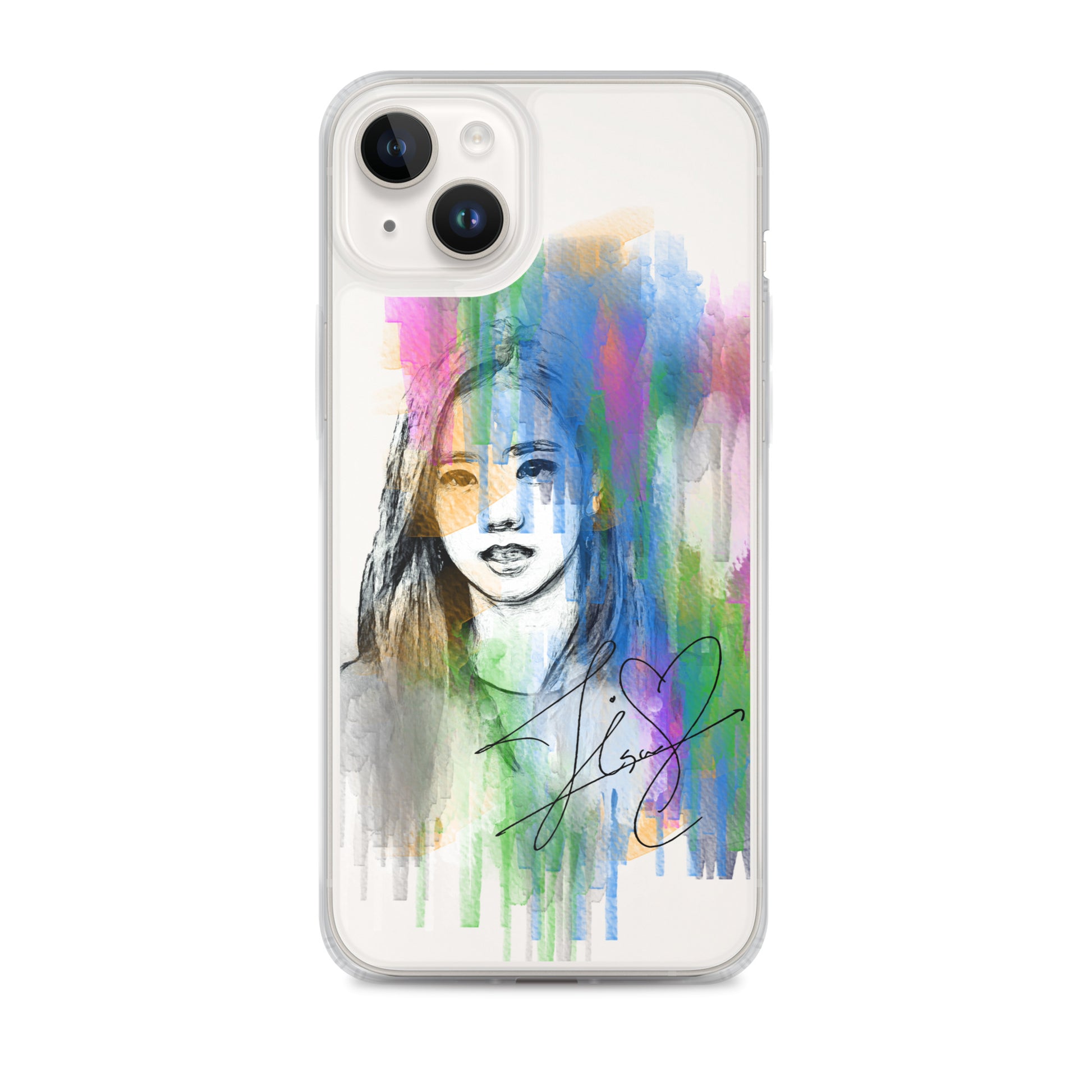 BLACKPINK Jisoo, Kim Jisoo Waterpaint Portrait iPhone Case - kpophow