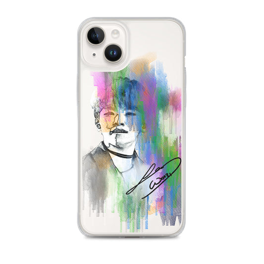 SEVENTEEN Woozi, Lee Ji-hoon Waterpaint Portrait iPhone Case