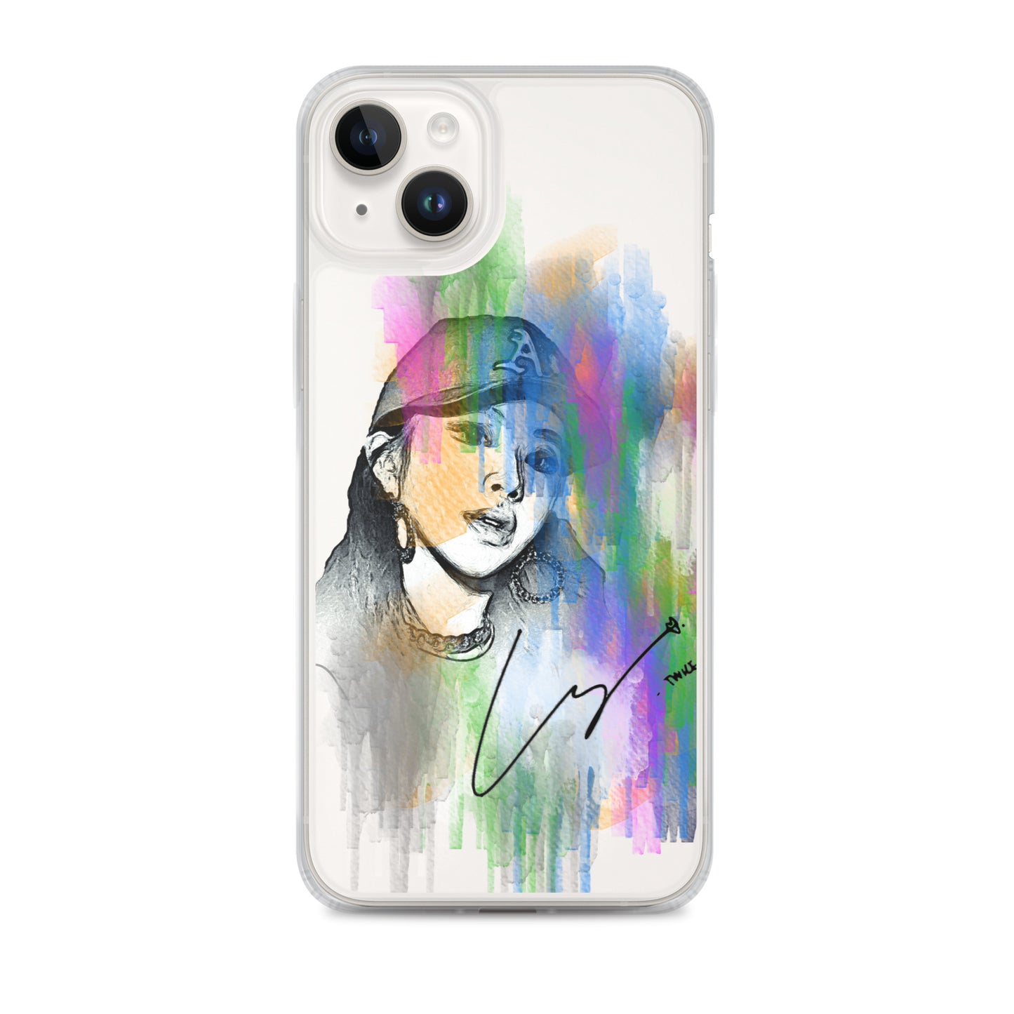 TWICE Chaeyoung, Son Chae-young Waterpaint Portrait iPhone Case