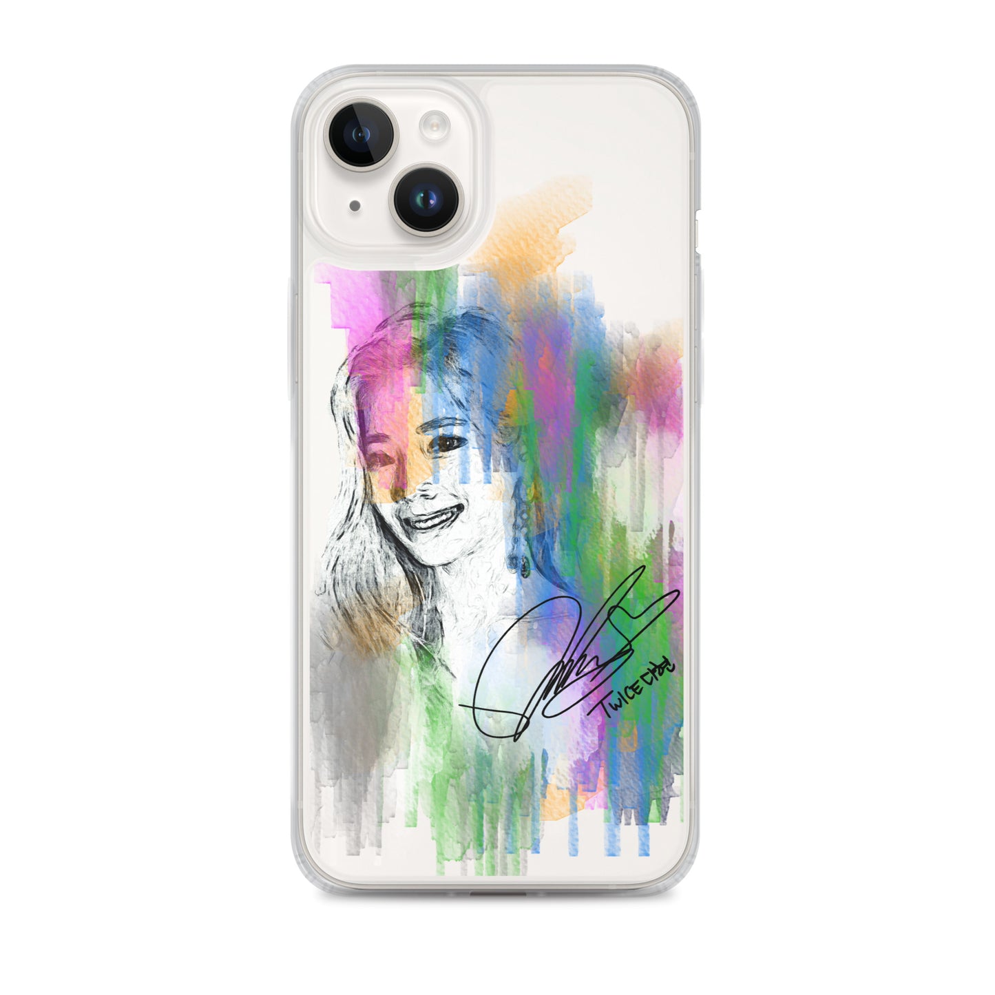 TWICE Dahyun, Kim Da Hyun Waterpaint Portrait iPhone Case