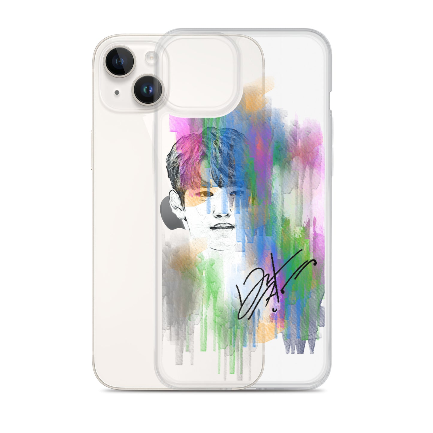 GOT7 Jinyoung, Park Jin-young Waterpaint Portrait iPhone Case