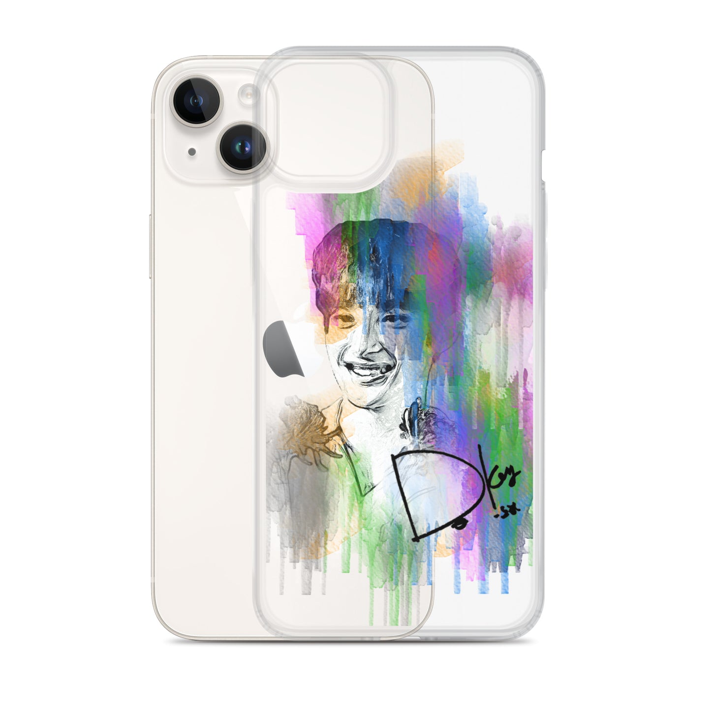 SEVENTEEN DK(Dokyeom), Lee Seok-min Waterpaint Portrait iPhone Case