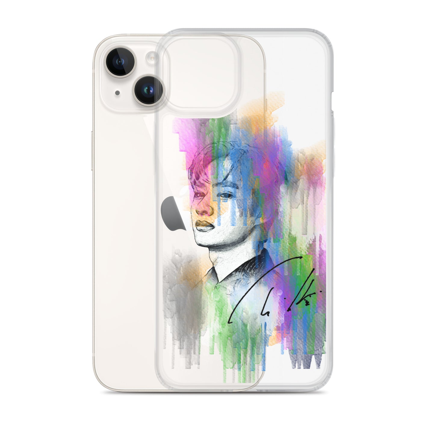 SEVENTEEN Jun, Wen Junhui Waterpaint Portrait iPhone Case