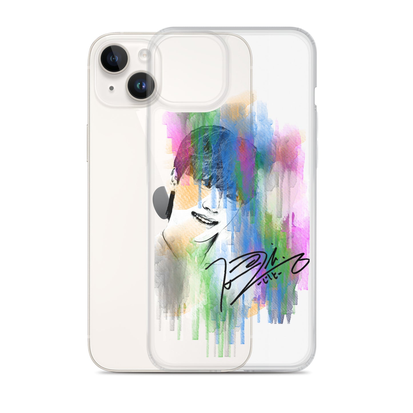 SEVENTEEN Dino, Lee Chan Waterpaint Portrait iPhone Case