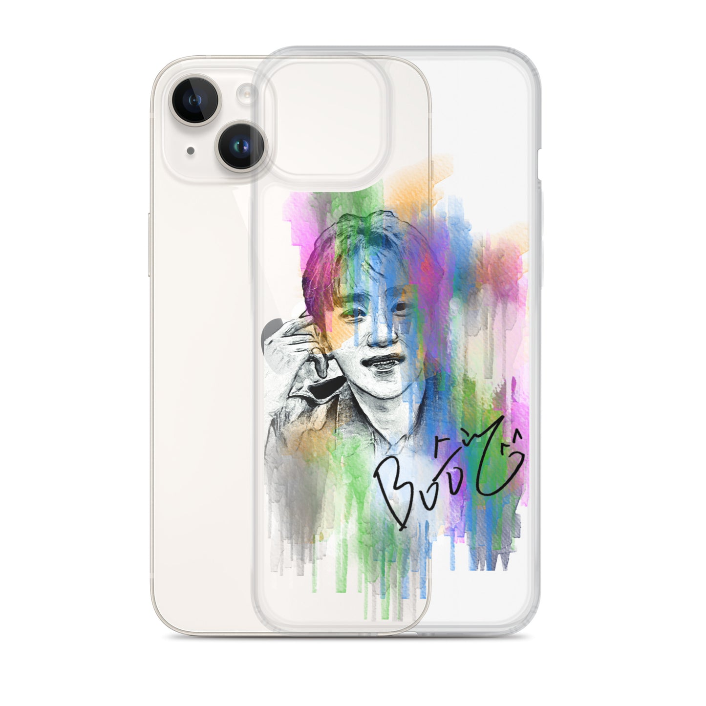 SEVENTEEN Seungkwan, Boo Seung-kwan Waterpaint Portrait iPhone Case