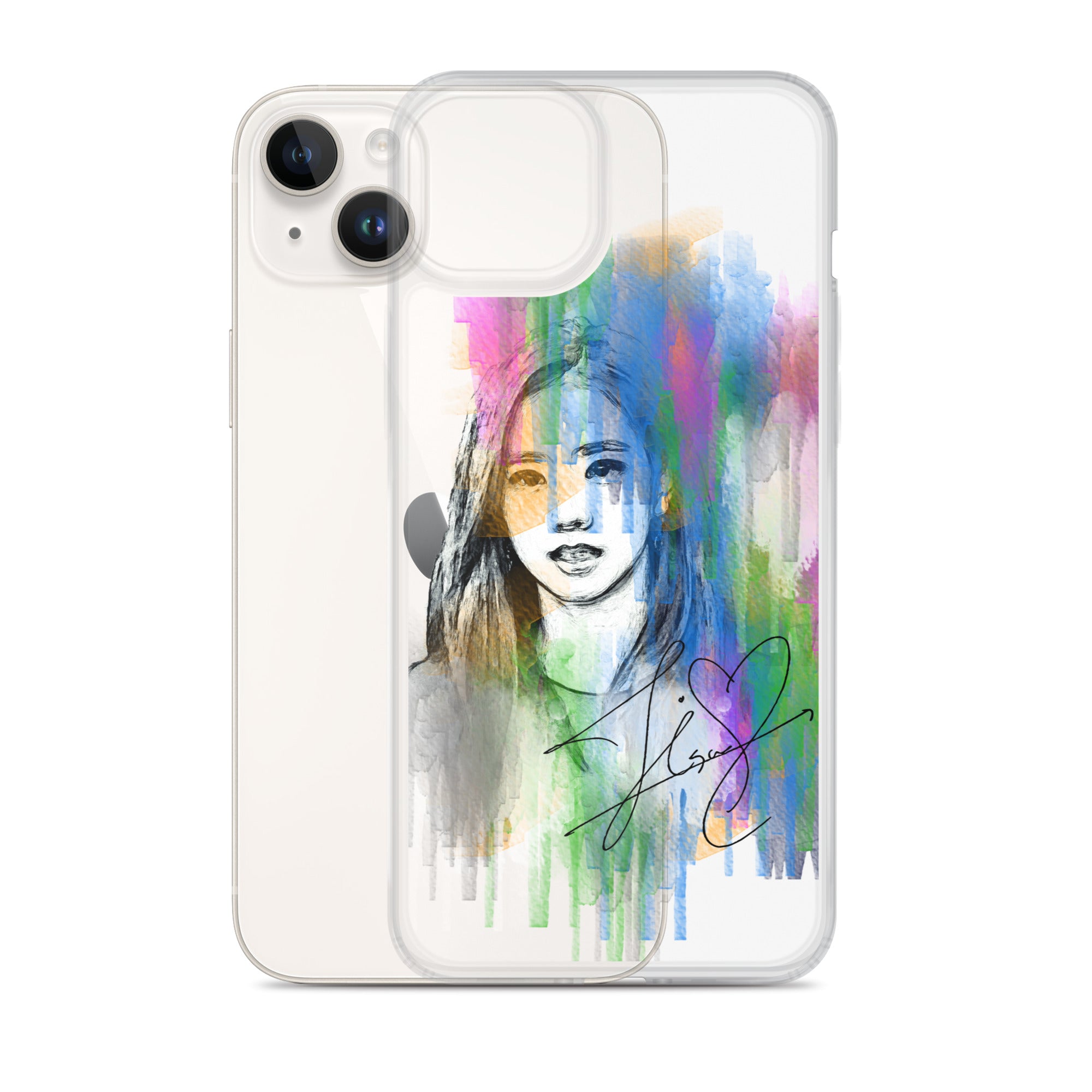 BLACKPINK Jisoo Kim Jisoo Waterpaint Portrait iPhone Case kpophow