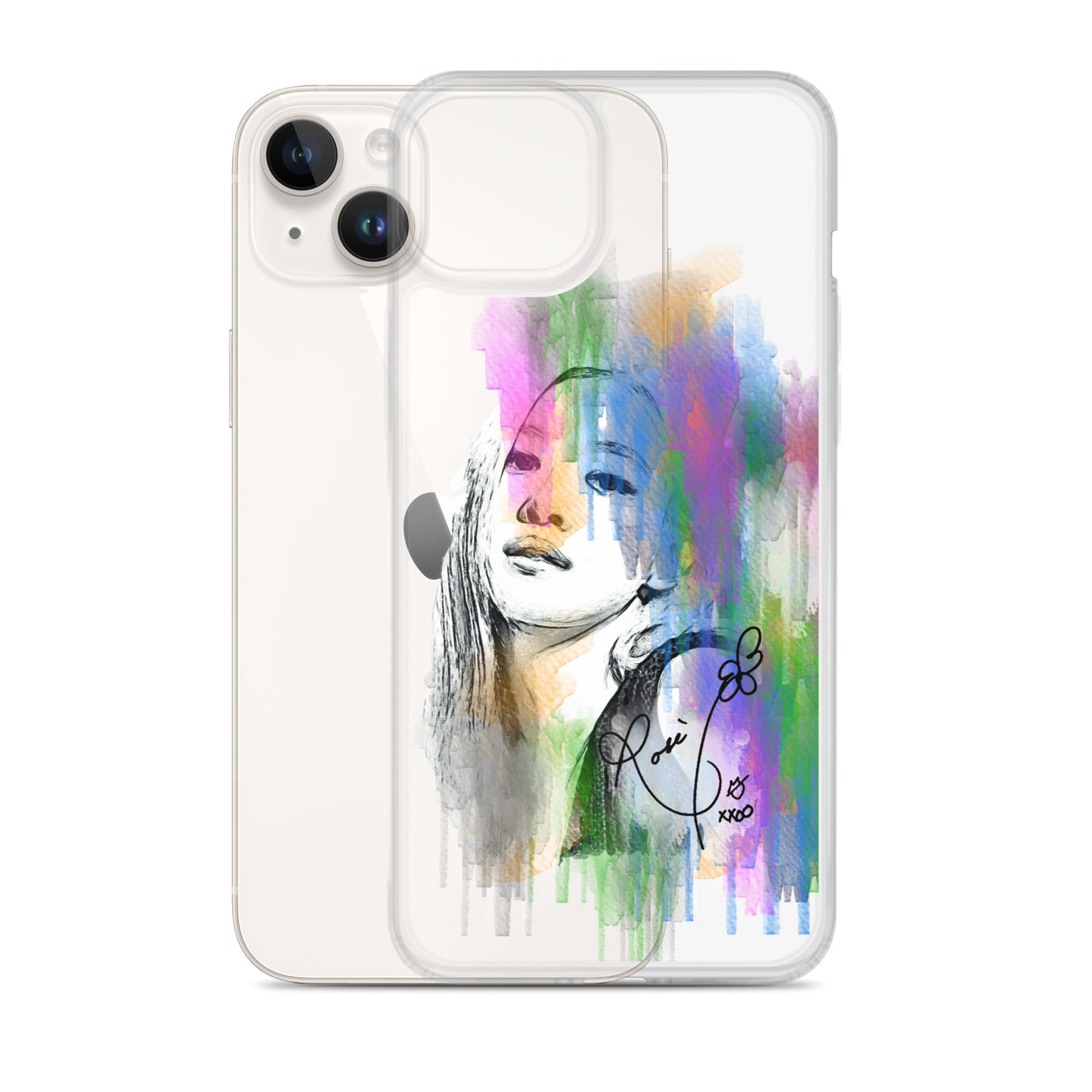 BLACKPINK Rosé, Roseanne Park Waterpaint Portrait iPhone Case - kpophow