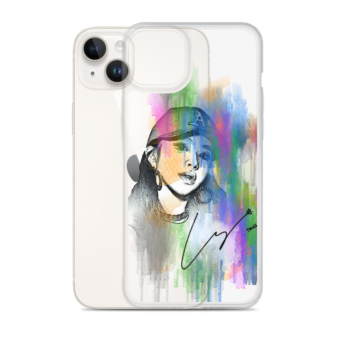 TWICE Chaeyoung, Son Chae-young Waterpaint Portrait iPhone Case