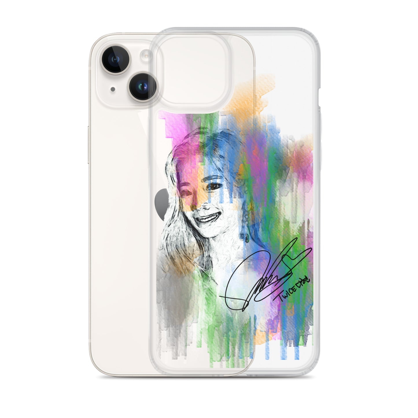 TWICE Dahyun, Kim Da Hyun Waterpaint Portrait iPhone Case