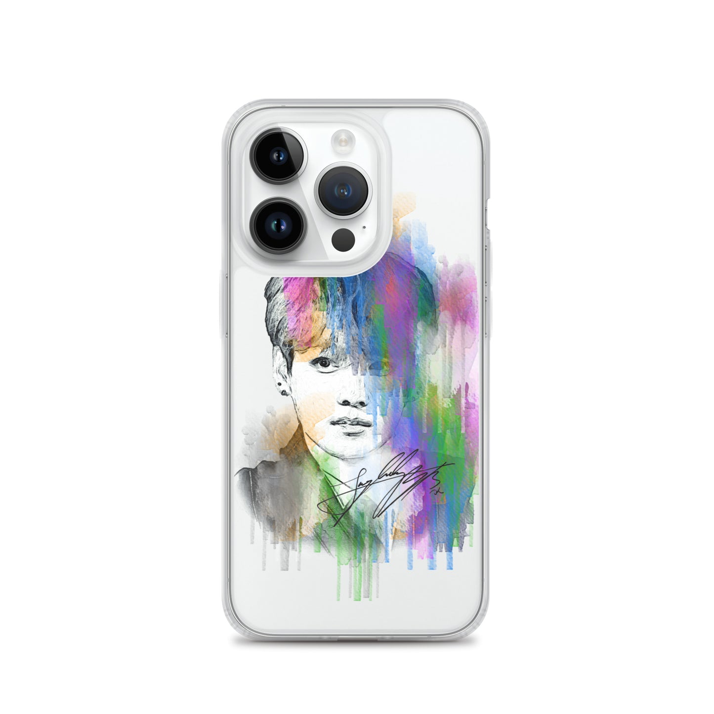 BTS Jungkook, Jeon Jung-kook Waterpaint portrait iPhone Case