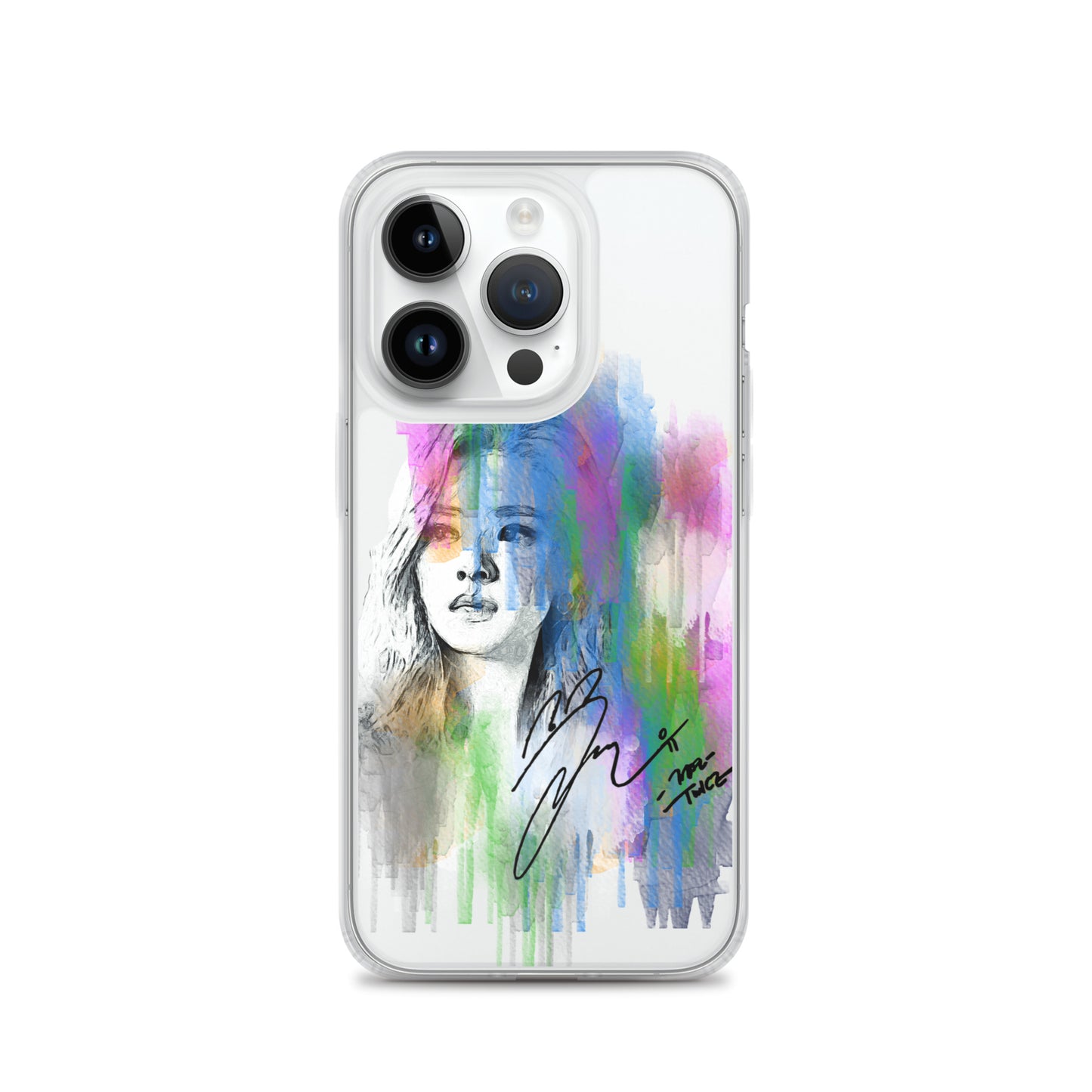 TWICE Jeongyeon, Yoo Jeong-yeon Waterpaint Portrait iPhone Case