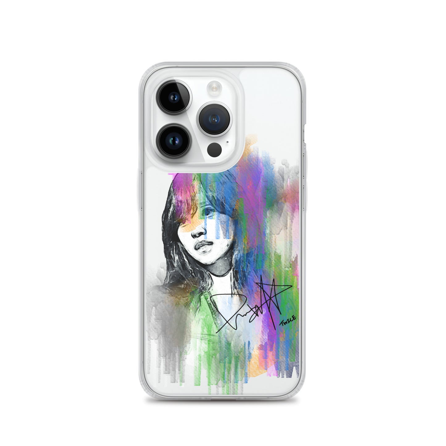 TWICE Mina, Mina Sharon Myoi Waterpaint Portrait iPhone Case