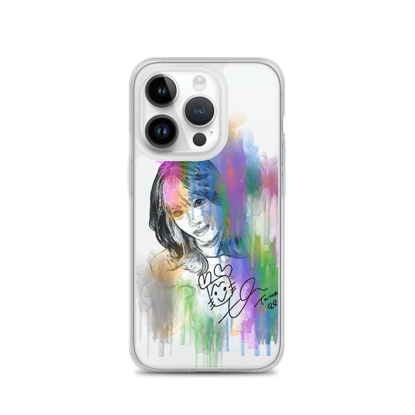 TWICE Momo, Hirai Momo Waterpaint Portrait iPhone Case