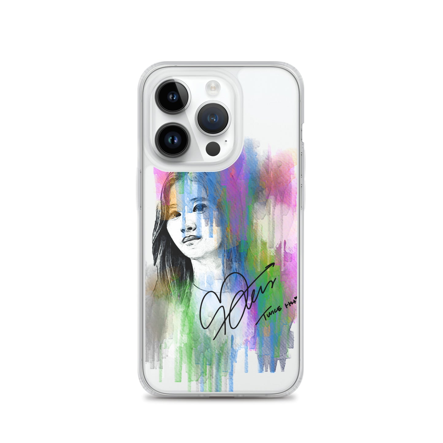 TWICE Sana, Minatozaki Sana Waterpaint Portrait iPhone Case