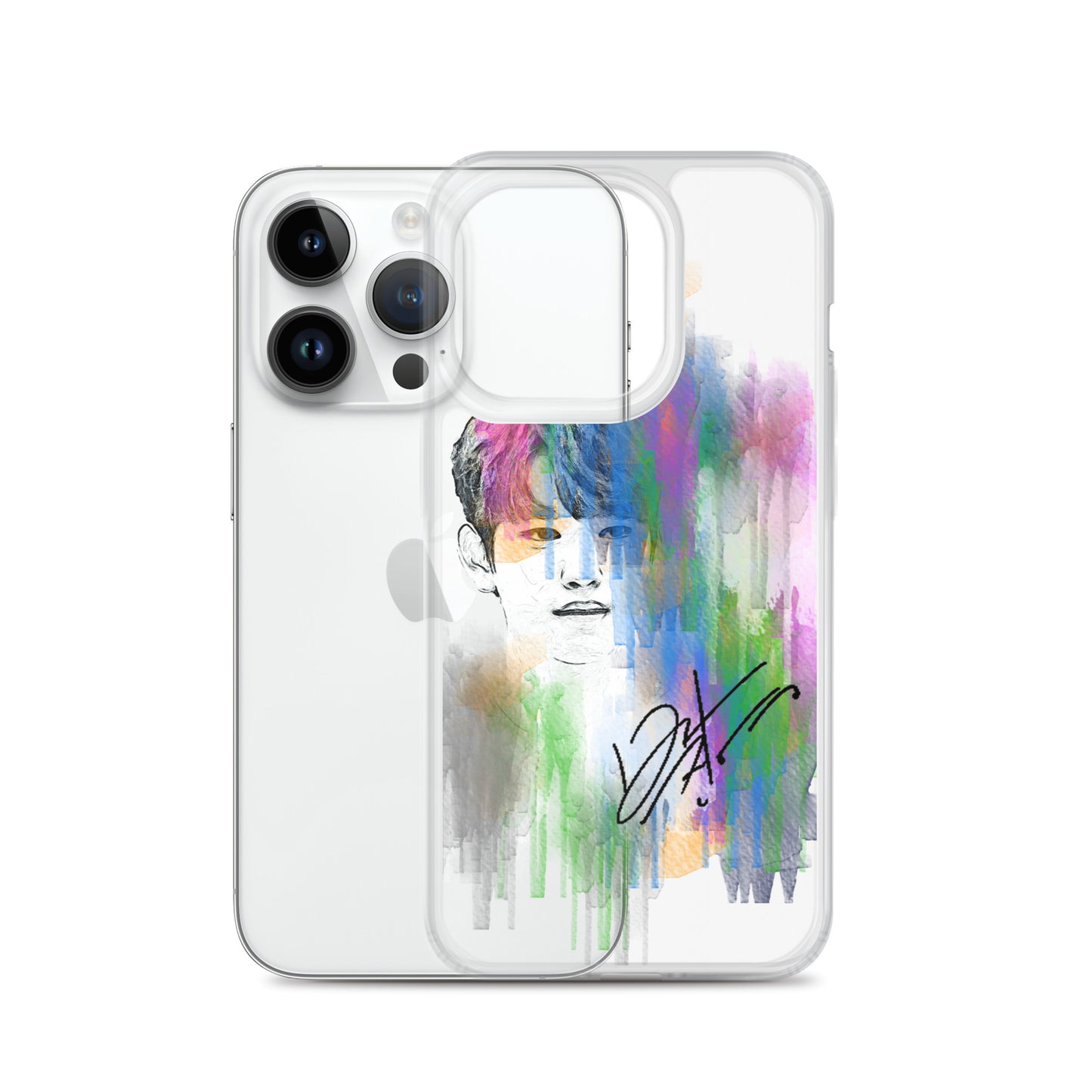 GOT7 Jinyoung, Park Jin-young Waterpaint Portrait iPhone Case