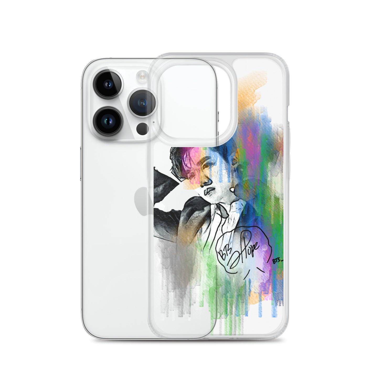 BTS J-Hope, Jung Ho-seok Waterpaint portrait iPhone Case