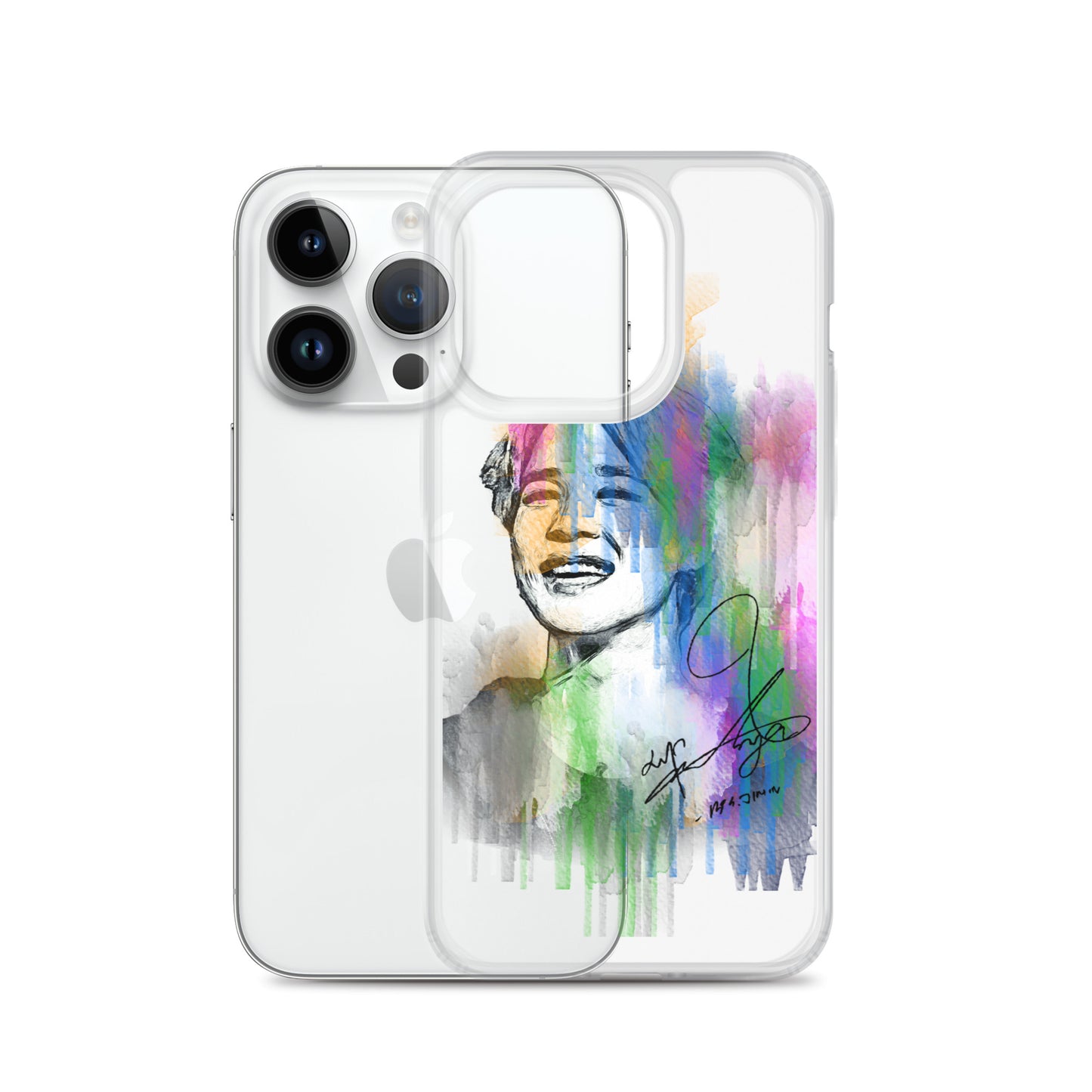 BTS Jimin, Park Ji-min Waterpaint portrait iPhone Case