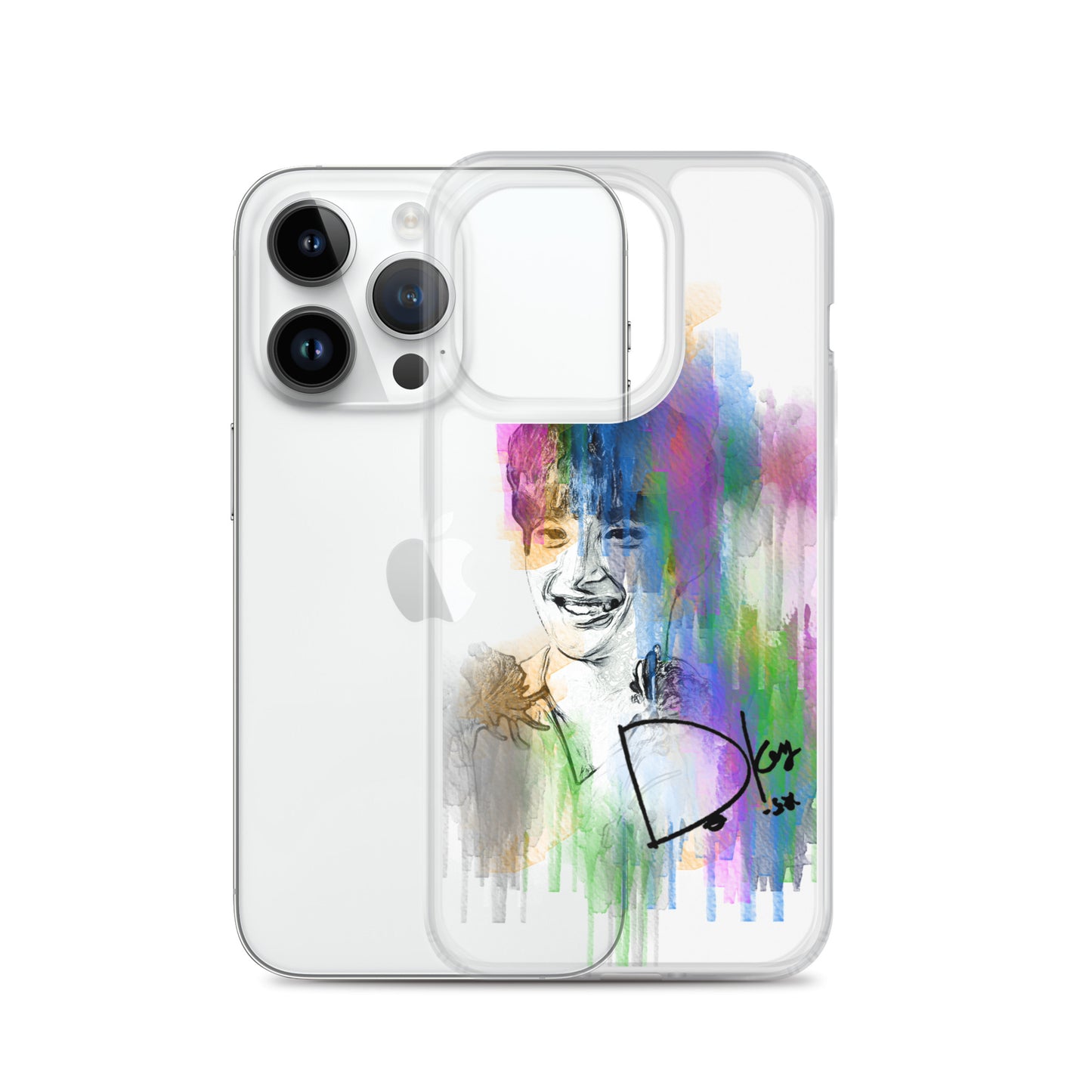 SEVENTEEN DK(Dokyeom), Lee Seok-min Waterpaint Portrait iPhone Case