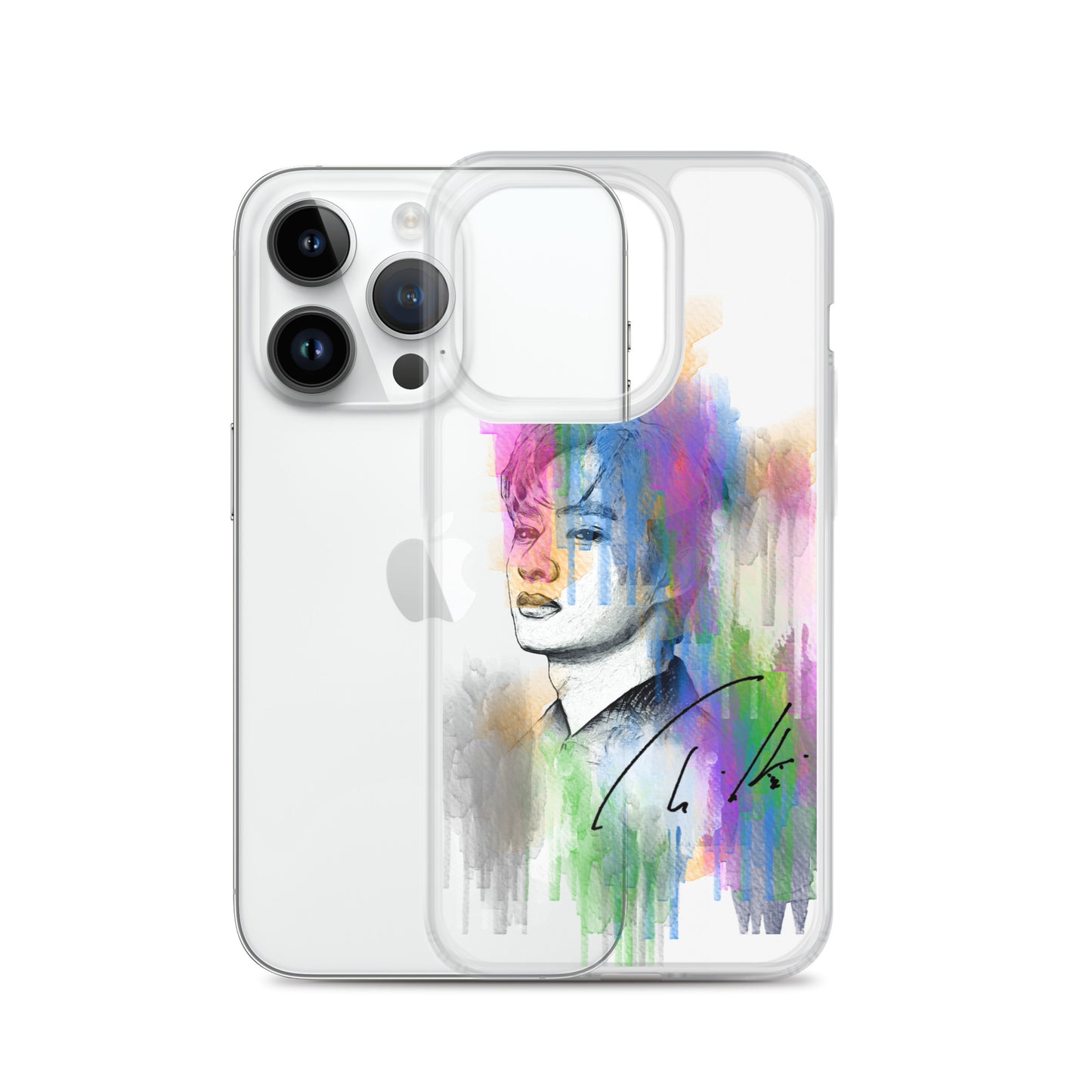 SEVENTEEN Jun, Wen Junhui Waterpaint Portrait iPhone Case