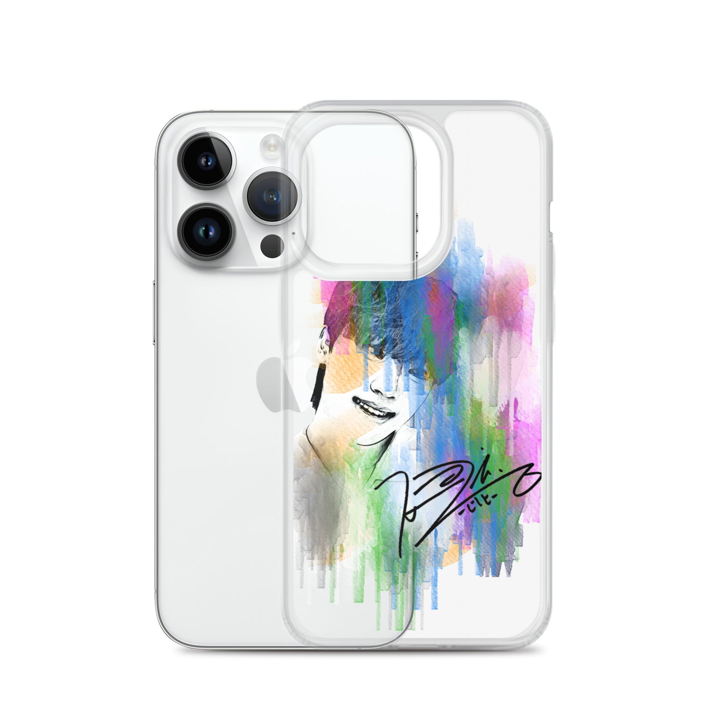 SEVENTEEN Dino, Lee Chan Waterpaint Portrait iPhone Case