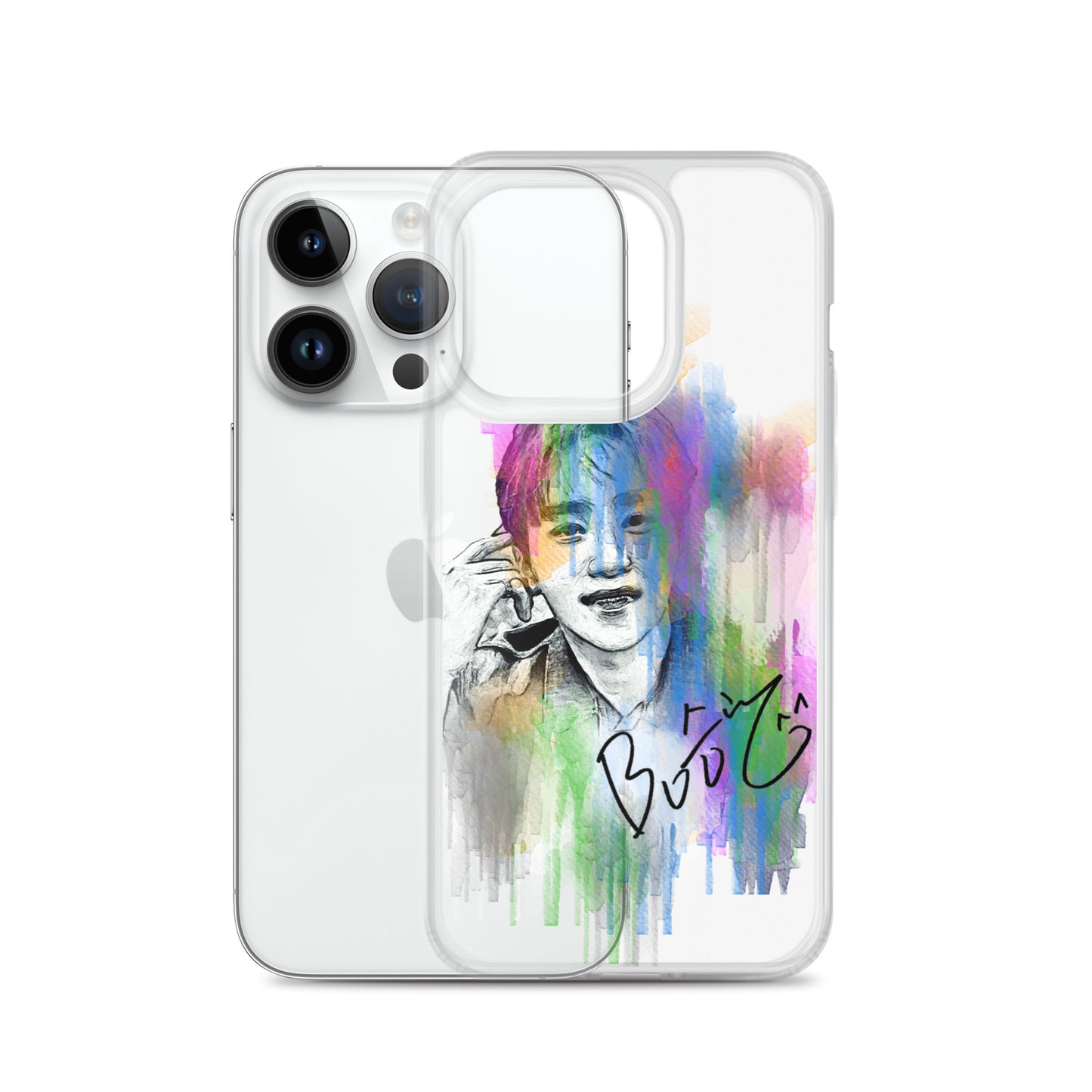 SEVENTEEN Seungkwan, Boo Seung-kwan Waterpaint Portrait iPhone Case