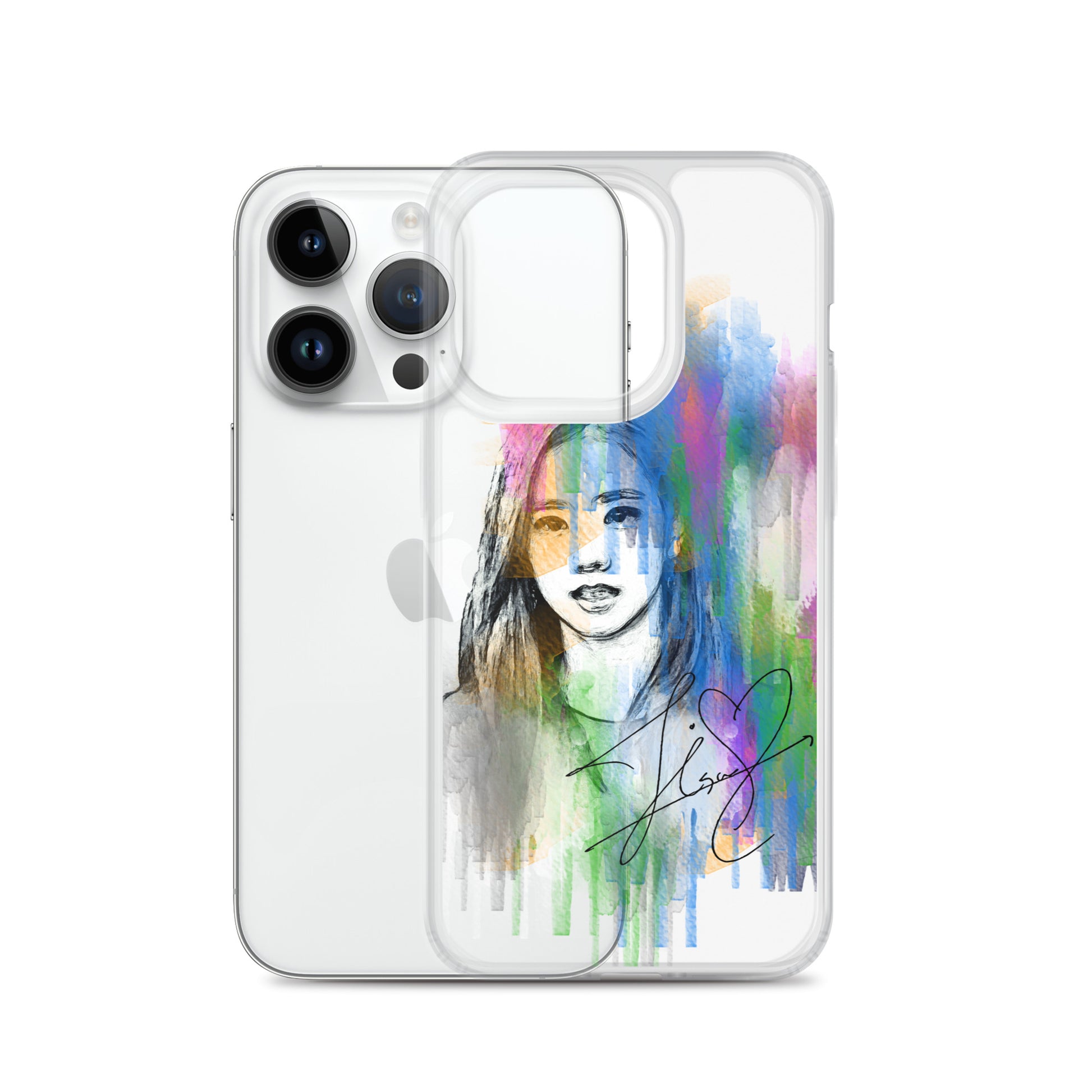 BLACKPINK Jisoo, Kim Jisoo Waterpaint Portrait iPhone Case - kpophow