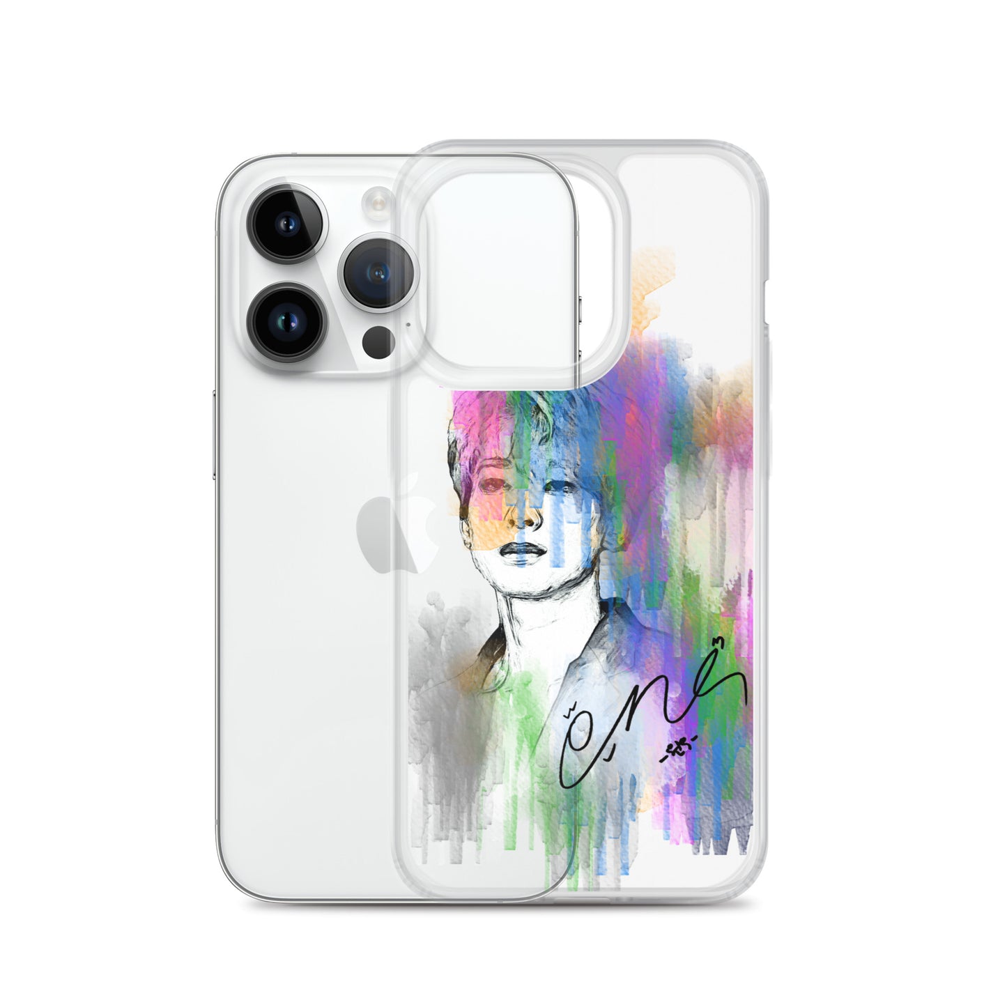 SEVENTEEN Wonwoo, Jeon Won-woo Waterpaint Portrait iPhone Case