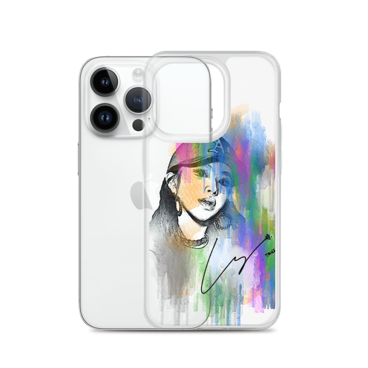 TWICE Chaeyoung, Son Chae-young Waterpaint Portrait iPhone Case