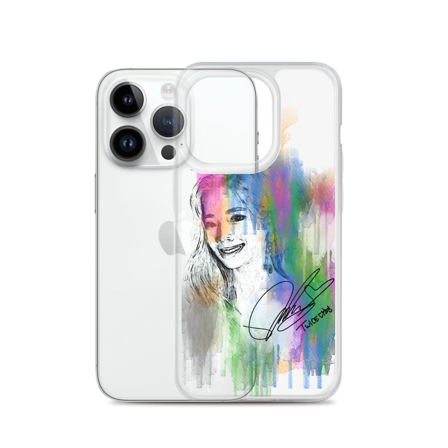 TWICE Dahyun, Kim Da Hyun Waterpaint Portrait iPhone Case