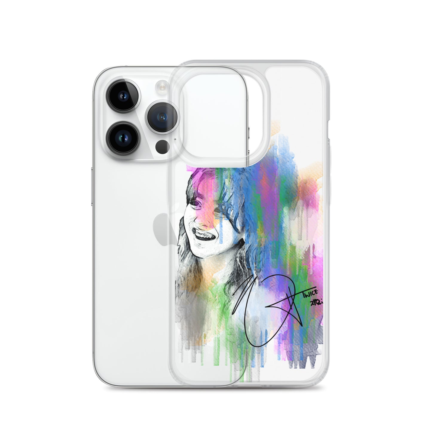 TWICE Jihyo, Park Ji-hyo Waterpaint Portrait iPhone Case