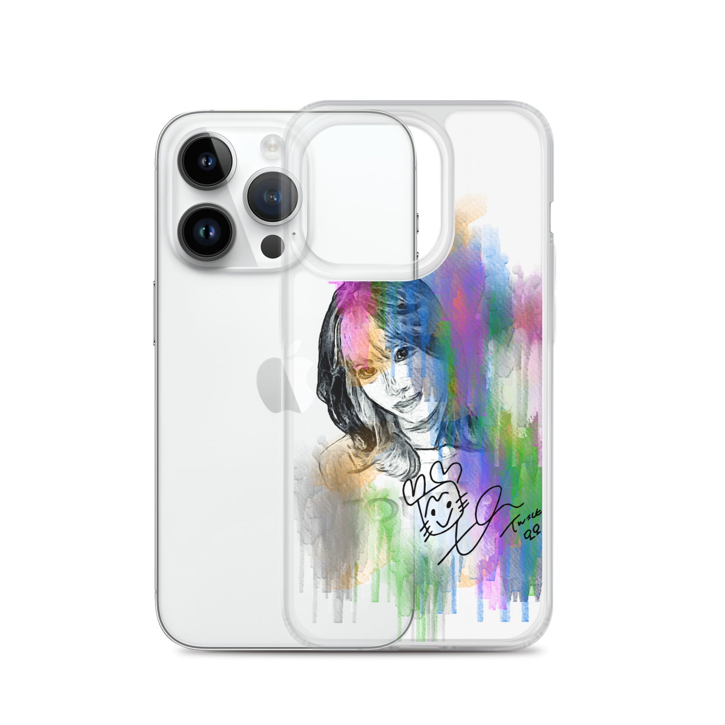 TWICE Momo, Hirai Momo Waterpaint Portrait iPhone Case