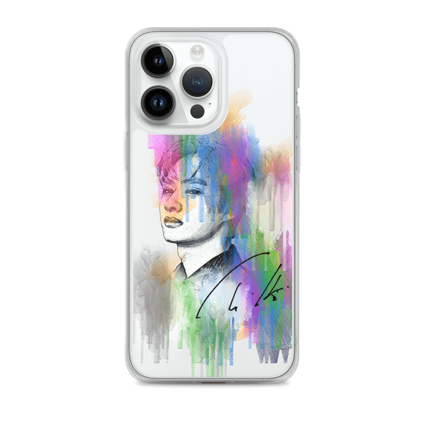 SEVENTEEN Jun, Wen Junhui Waterpaint Portrait iPhone Case