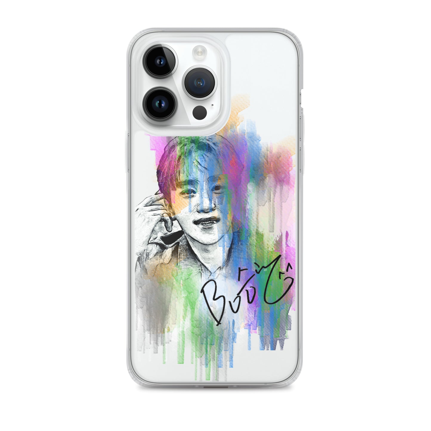 SEVENTEEN Seungkwan, Boo Seung-kwan Waterpaint Portrait iPhone Case