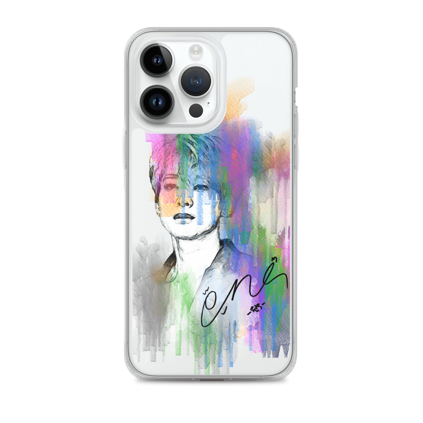 SEVENTEEN Wonwoo, Jeon Won-woo Waterpaint Portrait iPhone Case