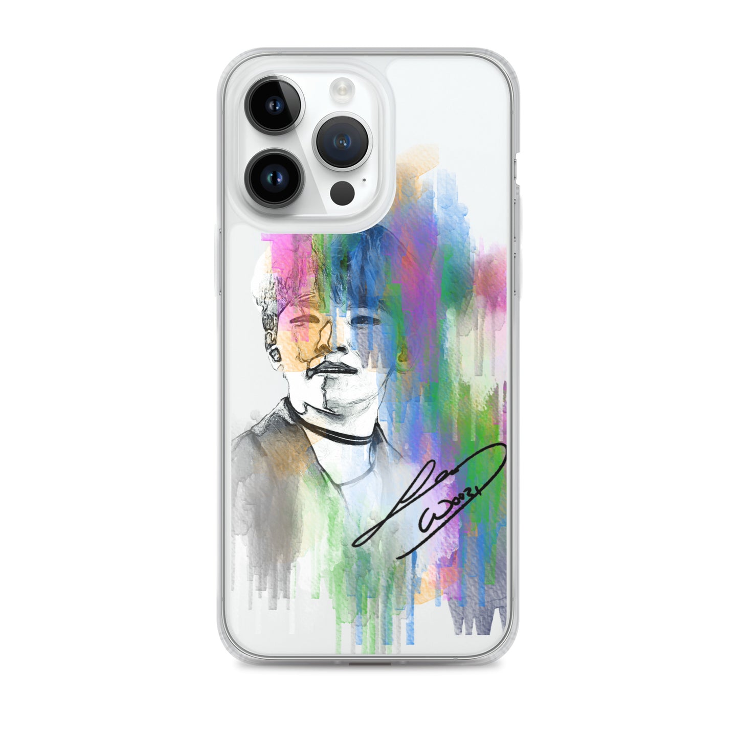 SEVENTEEN Woozi, Lee Ji-hoon Waterpaint Portrait iPhone Case