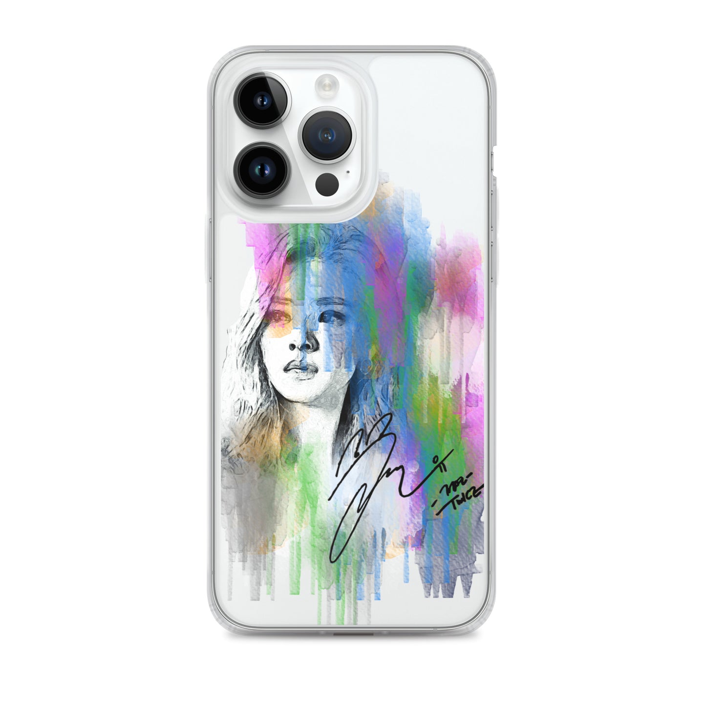 TWICE Jeongyeon, Yoo Jeong-yeon Waterpaint Portrait iPhone Case