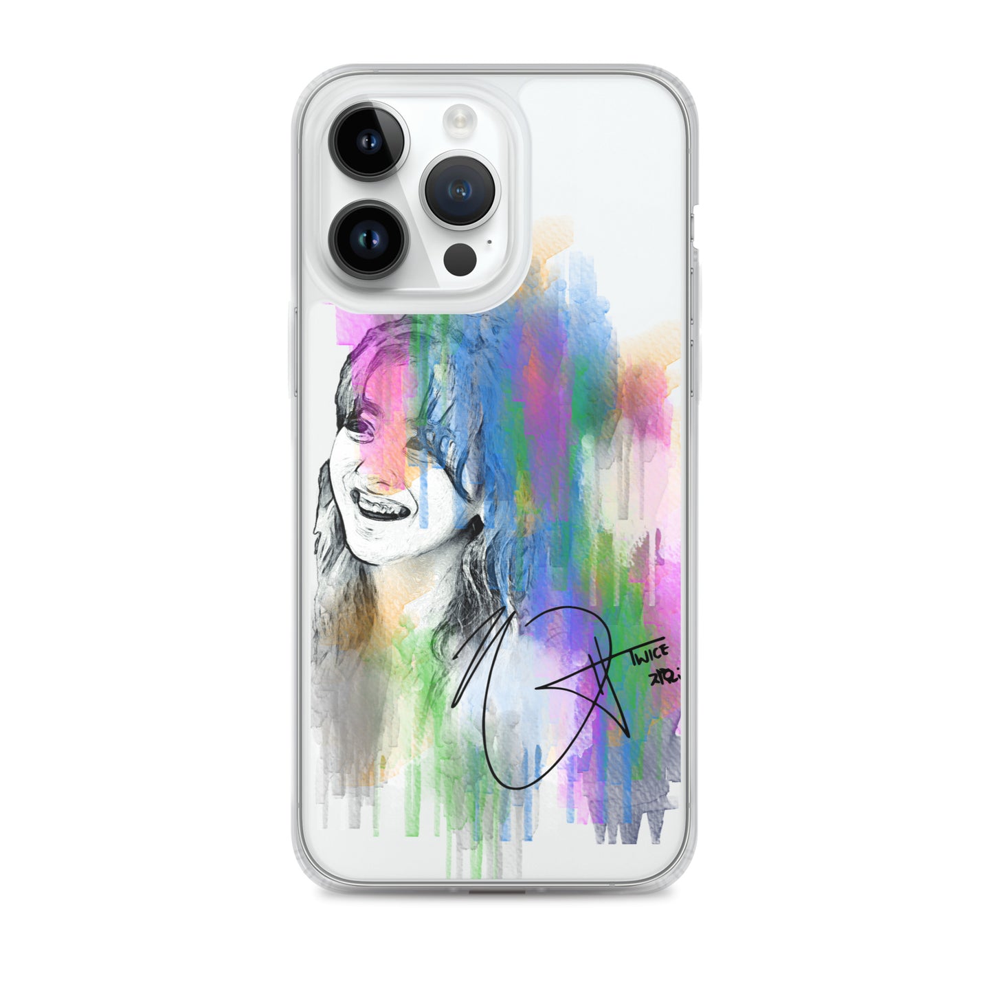 TWICE Jihyo, Park Ji-hyo Waterpaint Portrait iPhone Case