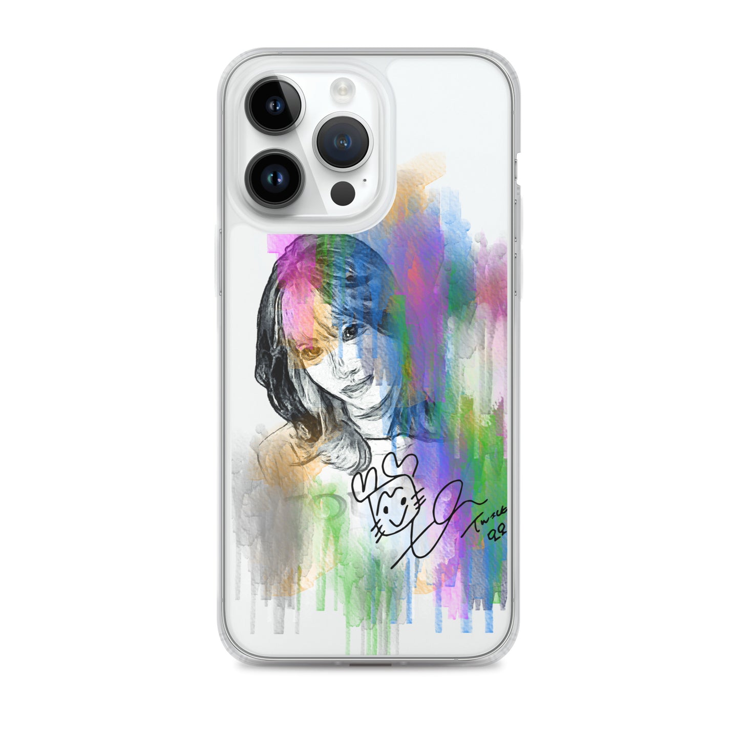 TWICE Momo, Hirai Momo Waterpaint Portrait iPhone Case