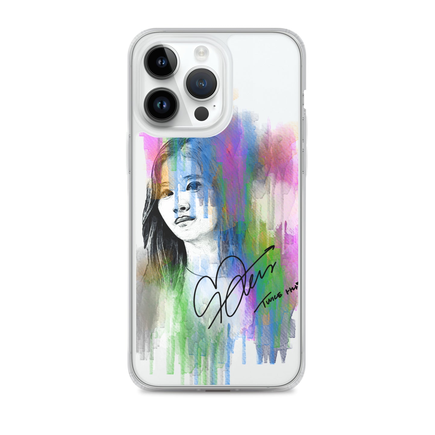 TWICE Sana, Minatozaki Sana Waterpaint Portrait iPhone Case