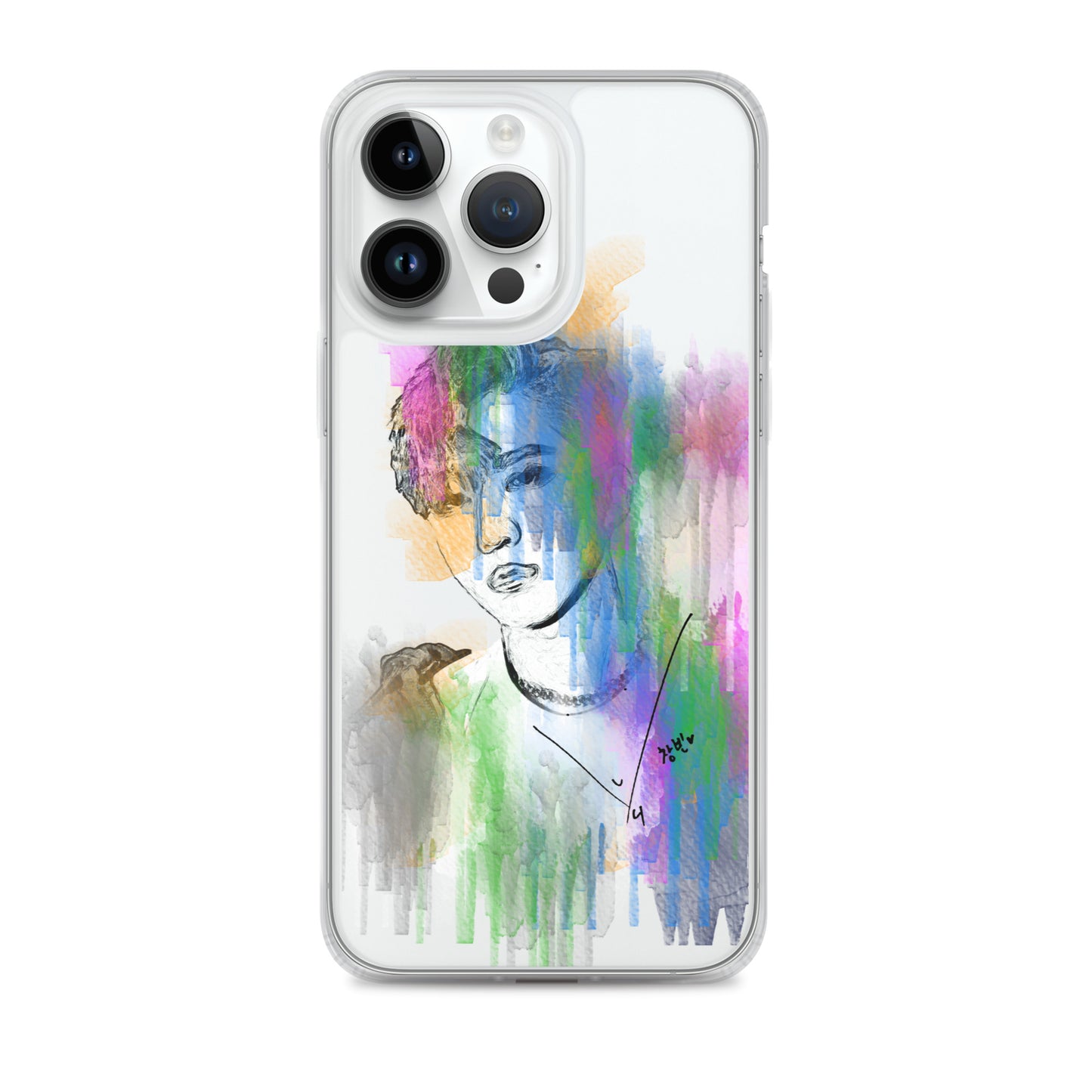 Stray Kids Changbin, Seo Chang-bin Waterpaint Portrait iPhone Case