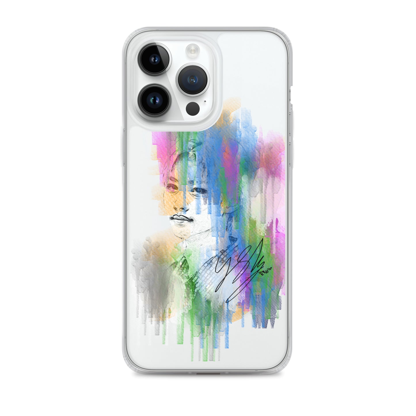 Stray Kids Felix, Lee Felix Waterpaint Portrait iPhone Case