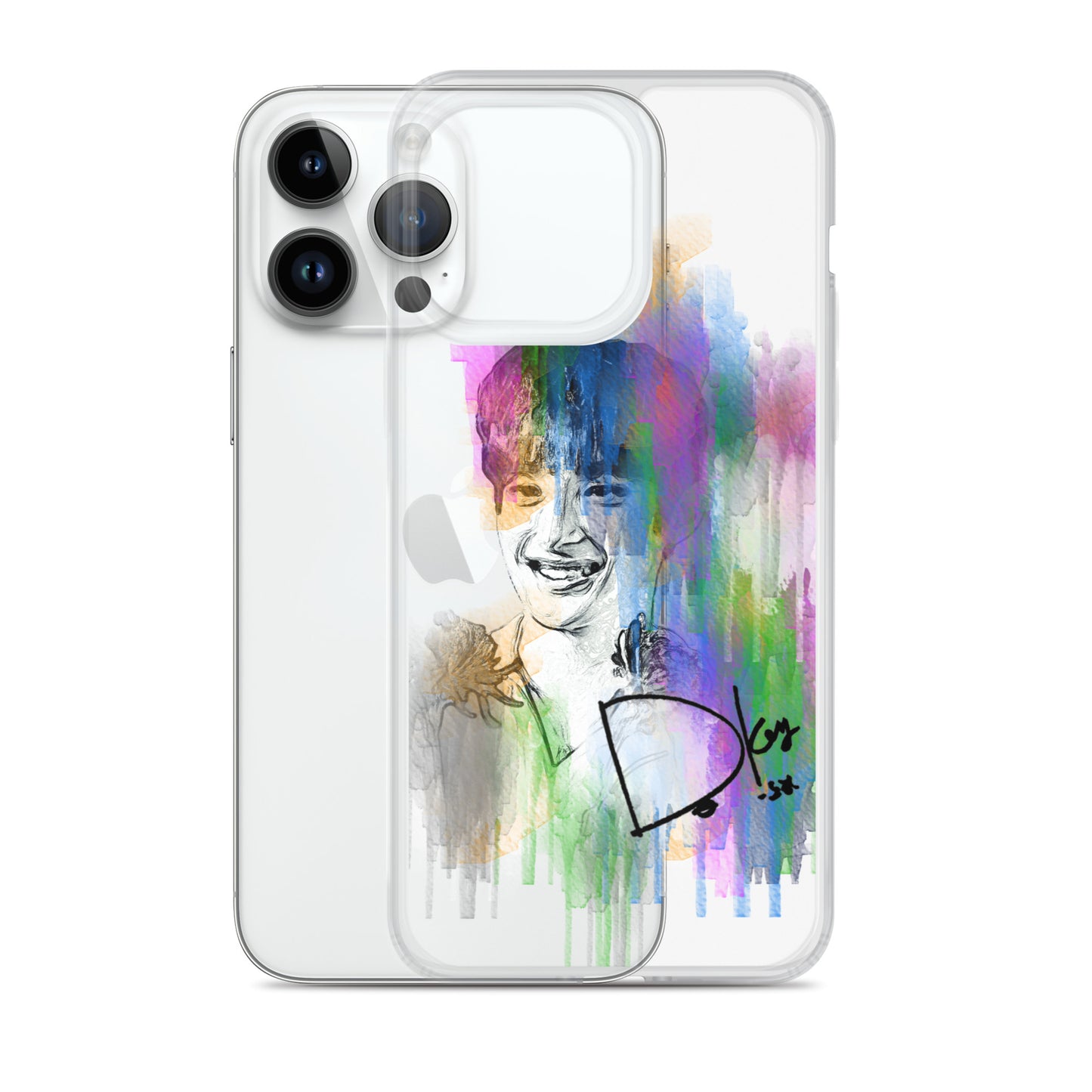 SEVENTEEN DK(Dokyeom), Lee Seok-min Waterpaint Portrait iPhone Case