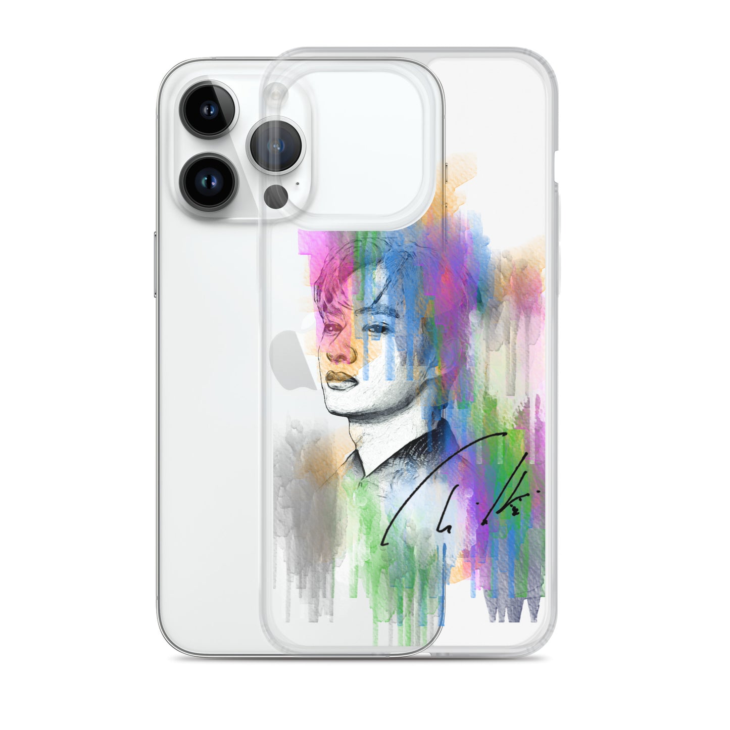 SEVENTEEN Jun, Wen Junhui Waterpaint Portrait iPhone Case